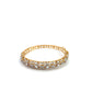 Baguette & Round Diamond Oval Bangle