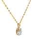 Oval-Cut Lab-Grown Diamond Solitaire Pendant in  Gold