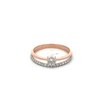 Minimalist Round Diamond Solitaire Ring