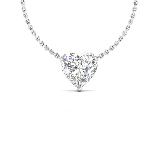 2.02 Carat Solitaire Heart Shape Diamond Pendant