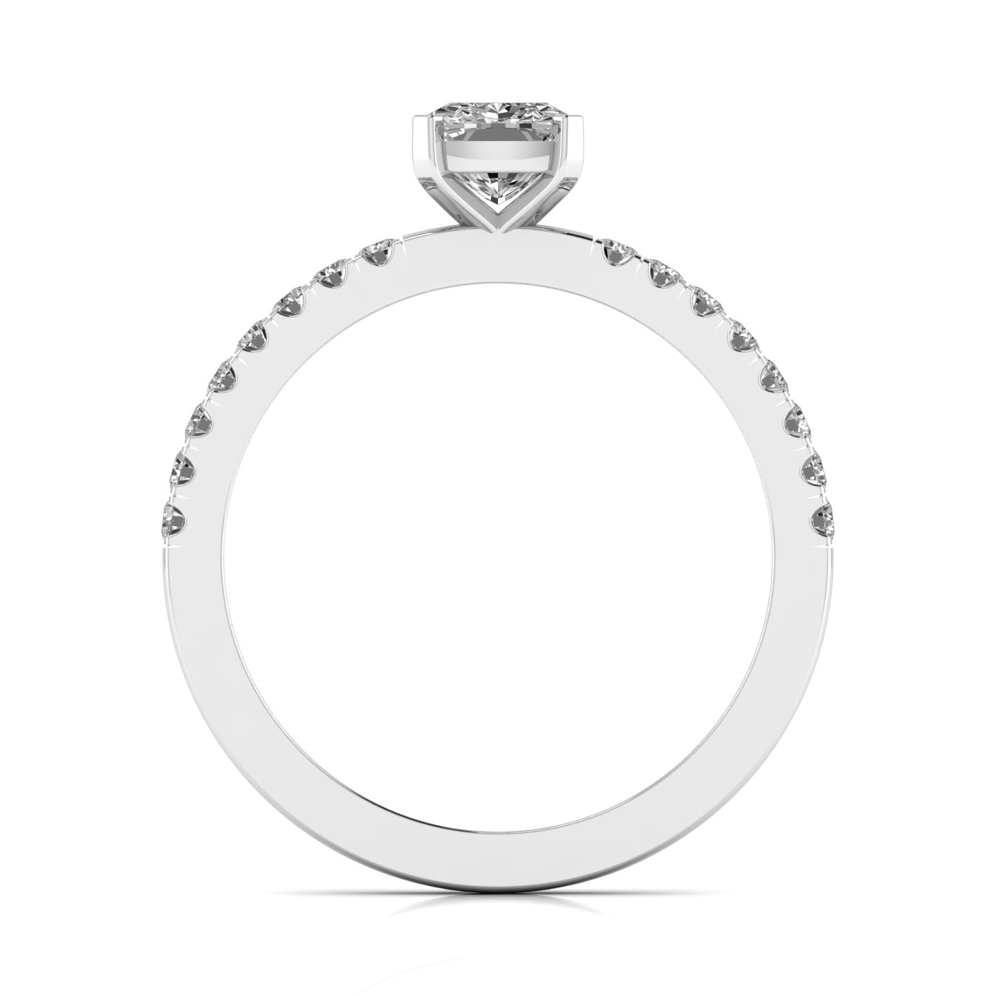 1.01 Carat Cushion Shape Solitaire Diamond Ring