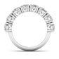 Oval Diamond Channel Setting Half Eternal Ring