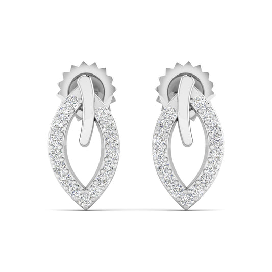 Openwork Diamond Earrings