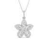 Fancy & Round Cut Diamonds Blossom of Brilliance Pendant