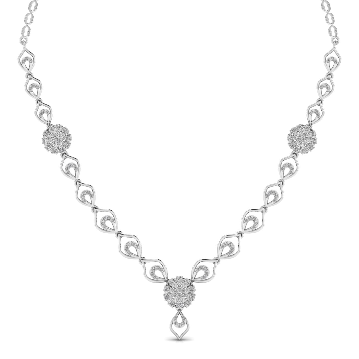 Self Love Round Cut Diamond Necklace