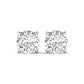 2.5 Carats Each Round Diamonds 4-Prongs Settings Studs Earrings