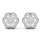 Twisted Floral Lab Grown Diamond Studs Earring