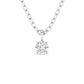 2 Carat Round Cut Solitaire Diamond Chain Pendant