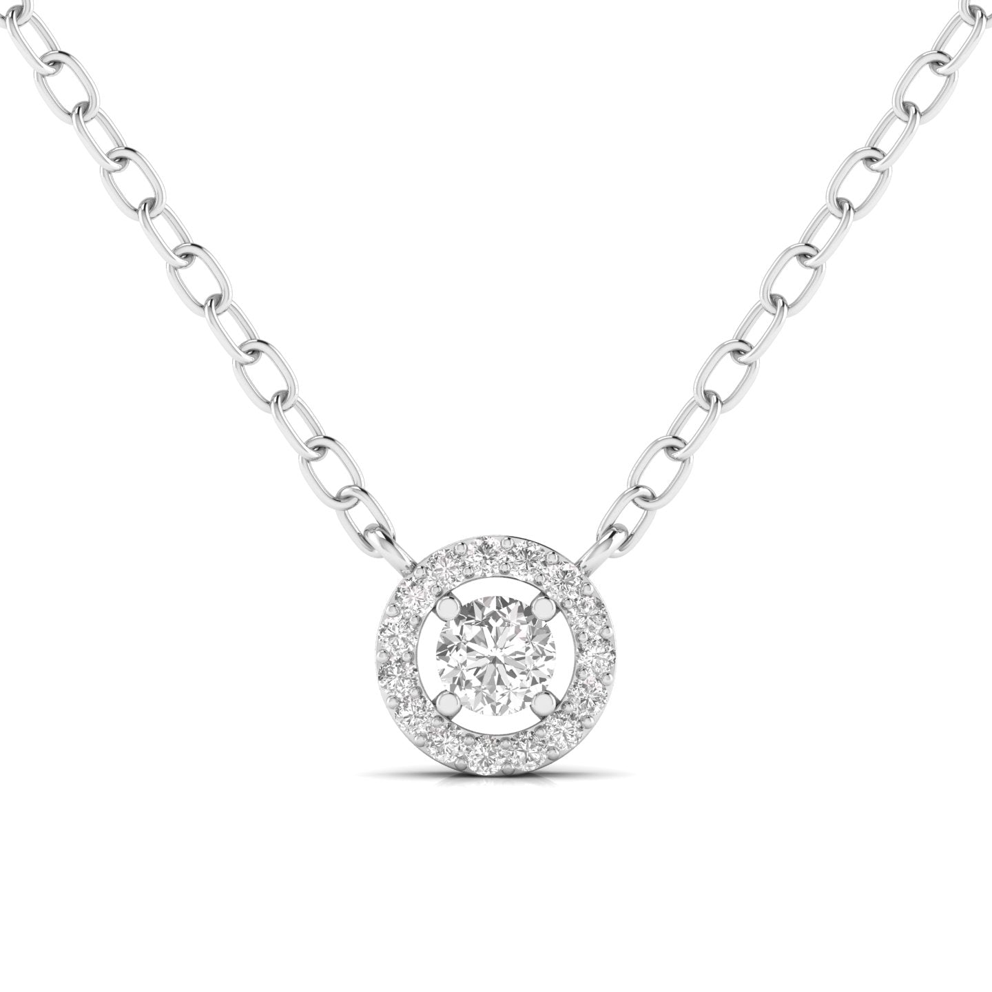 0.40 Pointer Centre Round Cut Diamond Pendant