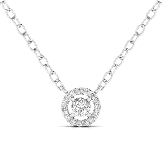 0.40 Pointer Centre Round Cut Diamond Pendant