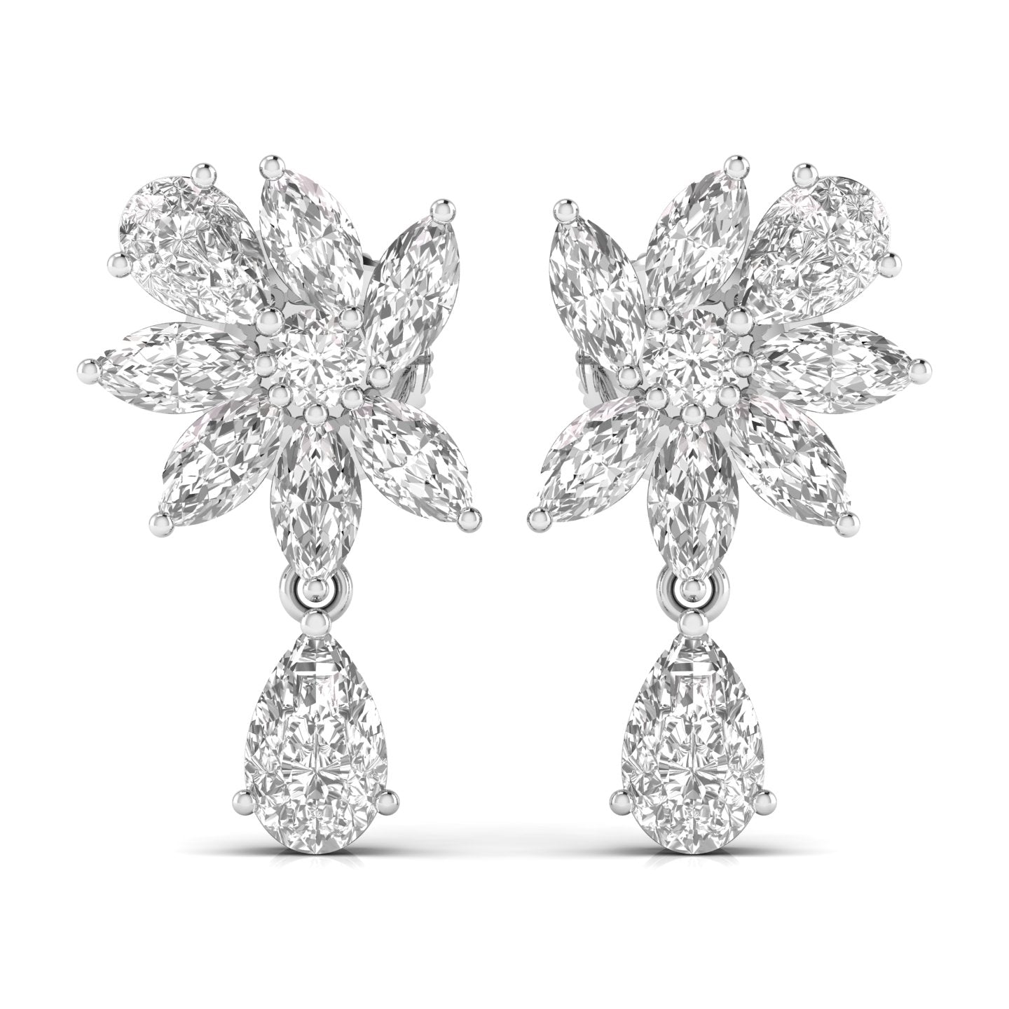 Fancy Pear & Marquise Shape Diamonds Dangler