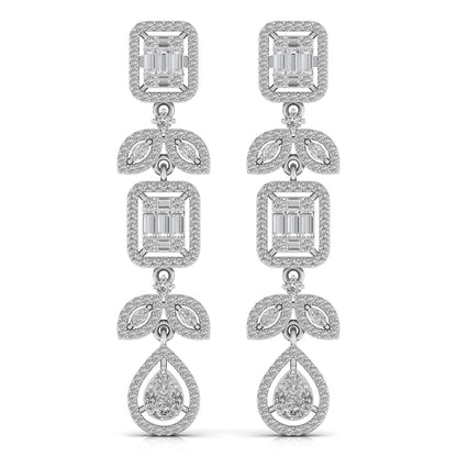 1.58 Carat Round Cut Diamonds Dangler