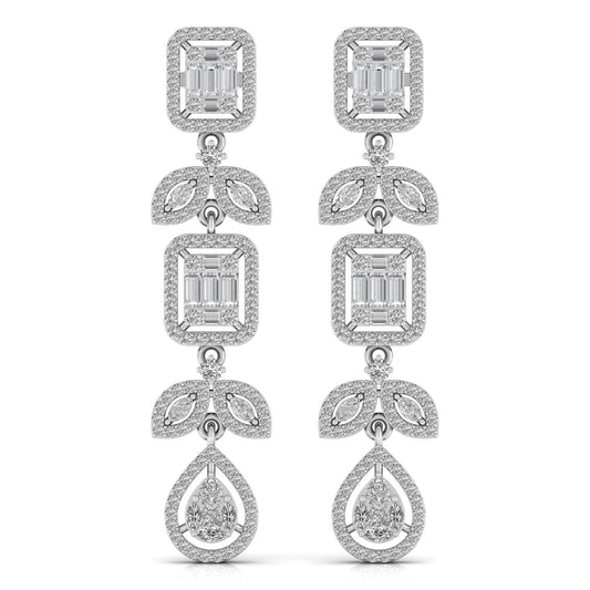 1.58 Carat Round Cut Diamonds Dangler