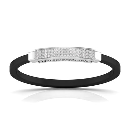 Ivana Men's Bracelet With Black Colour Band