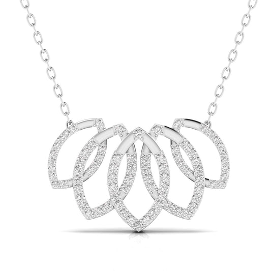 Flowing Diamond Pendant