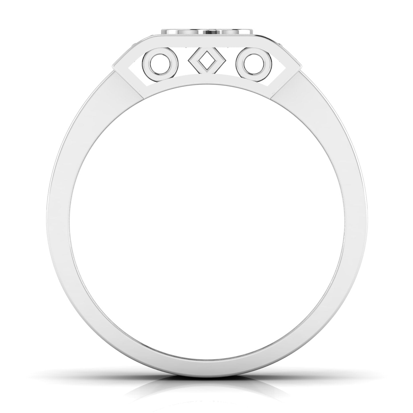 Spiritual Om Symbol Diamond Men's Ring