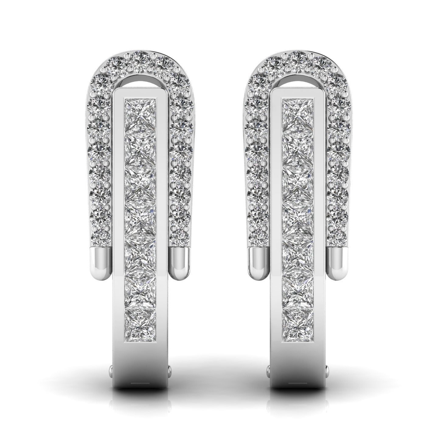 Round Cut Diamonds Halo Earring