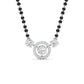 Luxurious Black Bead Mangalsutra with Triple Diamond Pendant