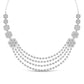 Layered Round Cut Diamonds Party Wear Necklace