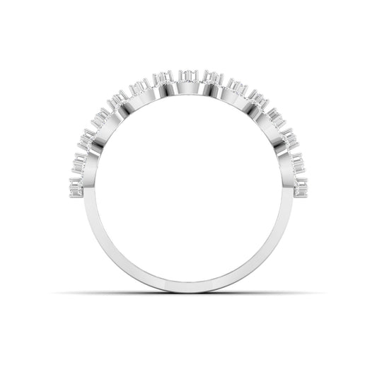 Baguette Diamond Eternity Ring with Modern Design