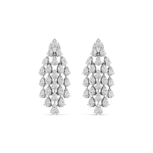 Pear Shape Diamonds Dazzling Droplets Earrings