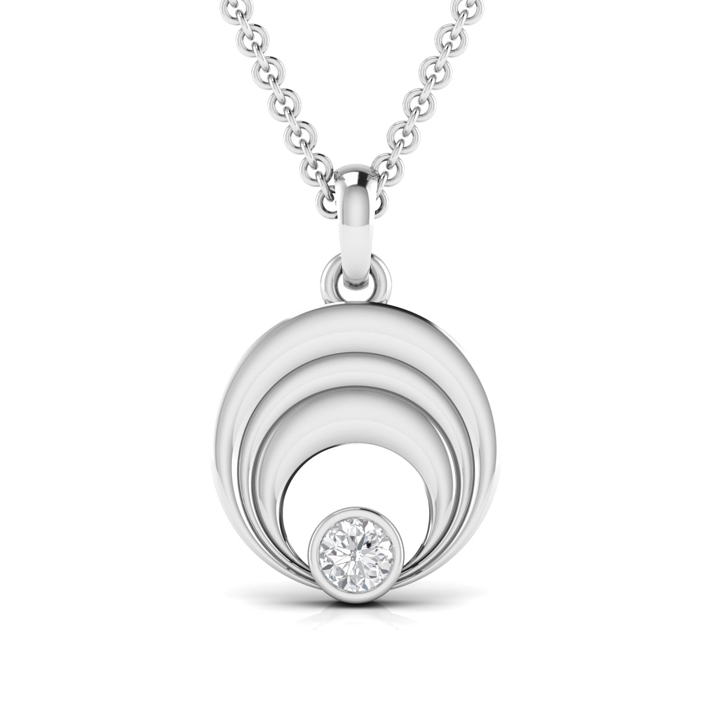 Moon Of My Life Lab Grown Diamond Pendant