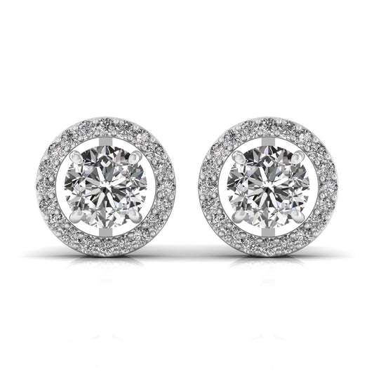 2.5 Carat Centre Round Solitaire Diamond Earring