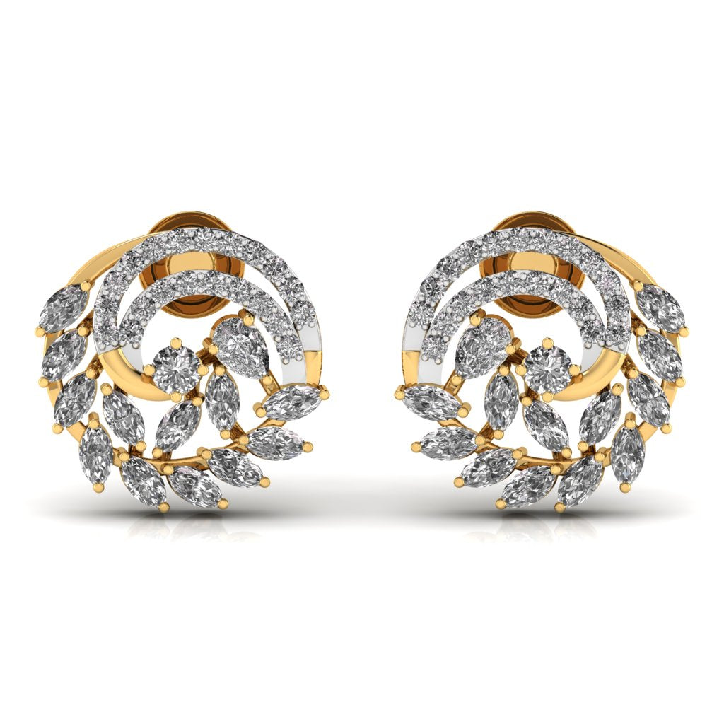 Marquise & Pear Fancy Diamonds Studs Earring