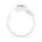 1.53 Carat Round Cut Diamond Square Silhouette