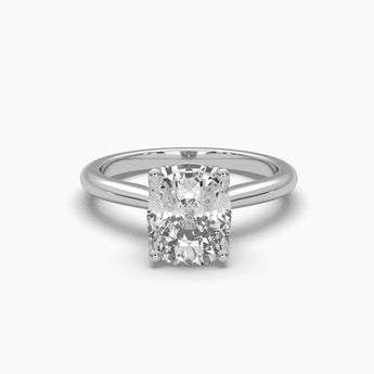 Buy Cushion Solitaire Diamond Engagement Ring from Ivana Jewels Best lab grown diamond jewellery brand