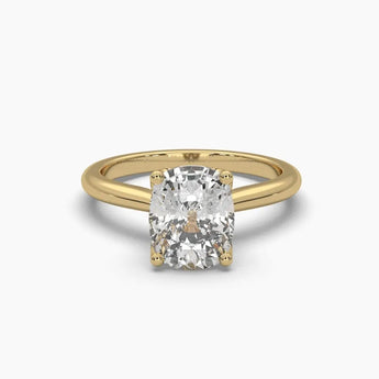 Buy Cushion Solitaire Diamond Engagement Ring from Ivana Jewels Best lab grown diamond jewellery brand