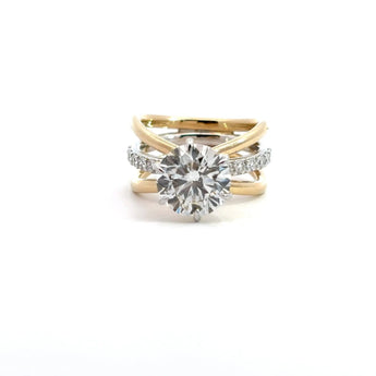 Buy Criss-Cross Radiance Diamond Engagement Ring from Ivana Jewels Best lab grown diamond jewellery brand