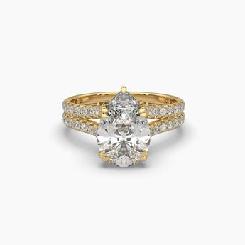 Buy Pear Cut Diamond Engagement Ring from Ivana Jewels Best lab grown diamond jewellery brand