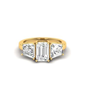 3 Stone Diamond Engagement Ring - Best Lab Grown Diamond.