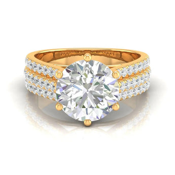 Buy Three Layers Diamond Engagement Ring from Ivana Jewels Best lab grown diamond jewellery brand