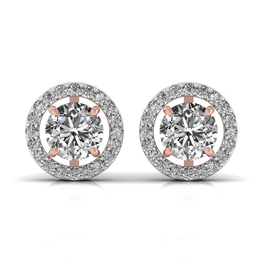 2.5 Carat Centre Round Solitaire Diamond Earring