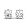 3 Carats Each Oval Shape Solitaire Diamond 4-Prong Setting Studs Earring