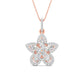 Fancy & Round Cut Diamonds Blossom of Brilliance Pendant