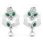 Fancy Pear Cut Emerald Diamond Stunning Earring