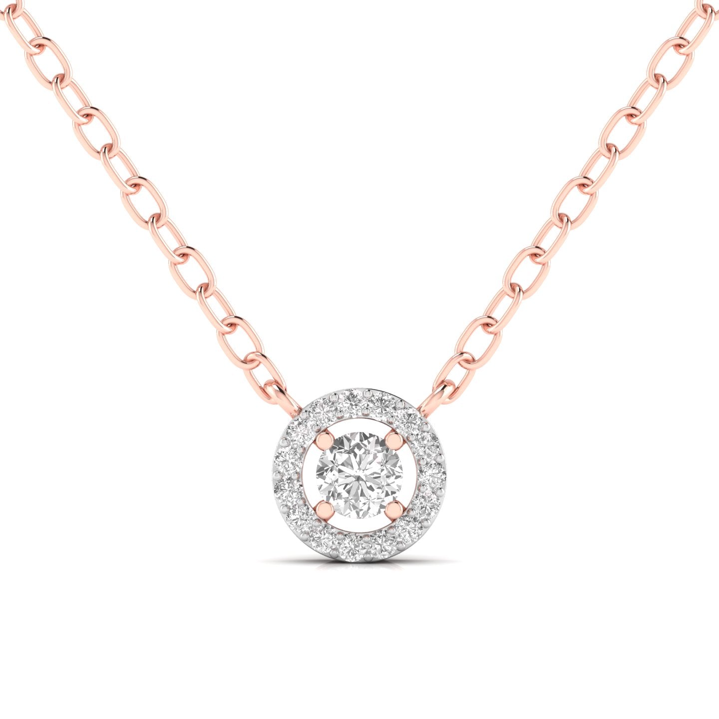 0.40 Pointer Centre Round Cut Diamond Pendant