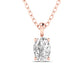 3 Carat Oval Solitaire Diamond Pendant