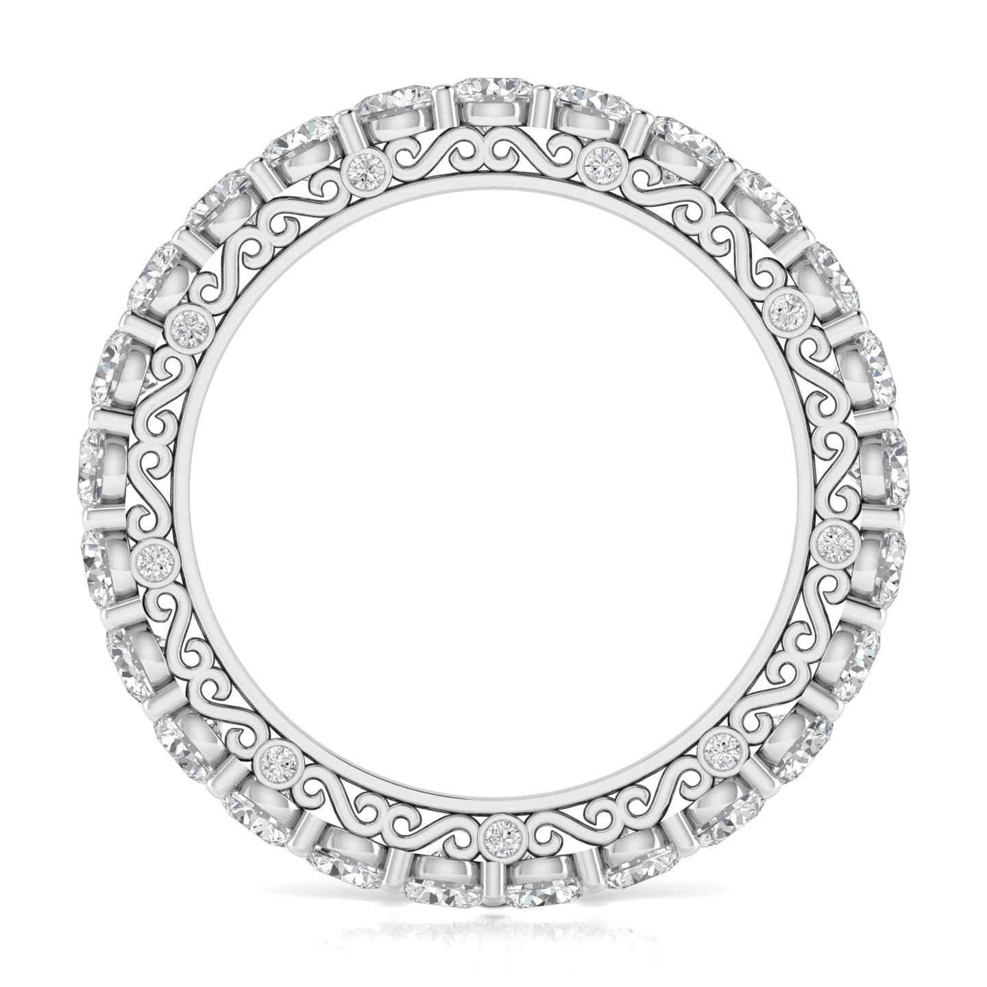 2.25 Carats Round Cut Eternity Ring