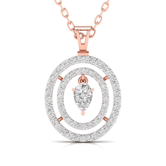 Multi-layered Diamond Pendant