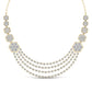 Layered Round Cut Diamonds Party Wear Necklace