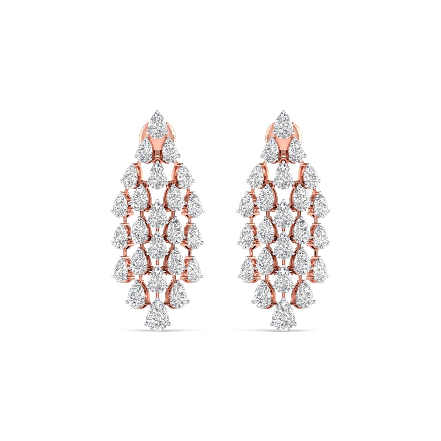 Pear Shape Diamonds Dazzling Droplets Earrings