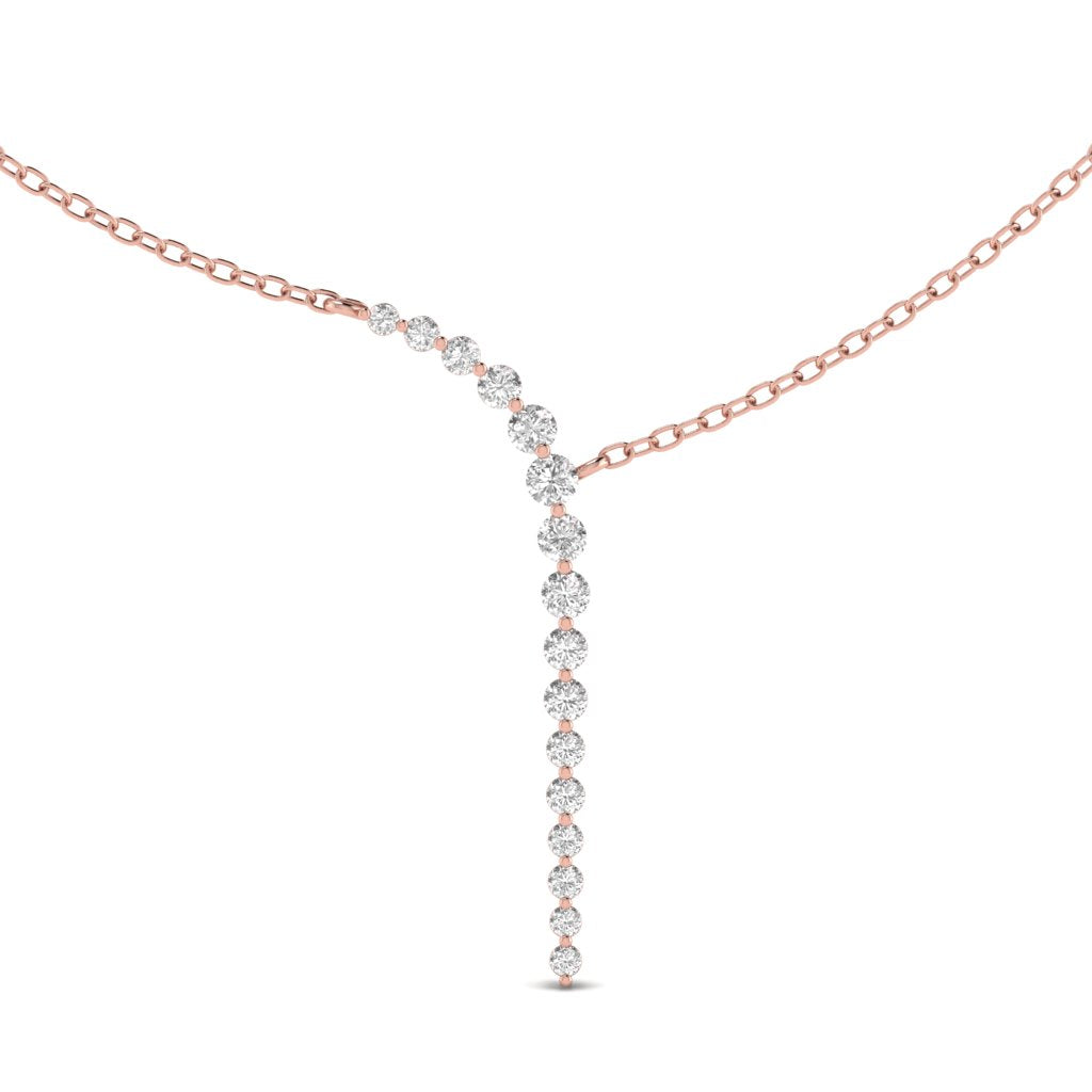 Round Diamond Fancy Everyday Wear Necklace