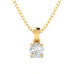 1 Carat Round Cut Solitaire Diamond Pendant