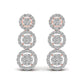 Round Cut Diamonds Drop Earring