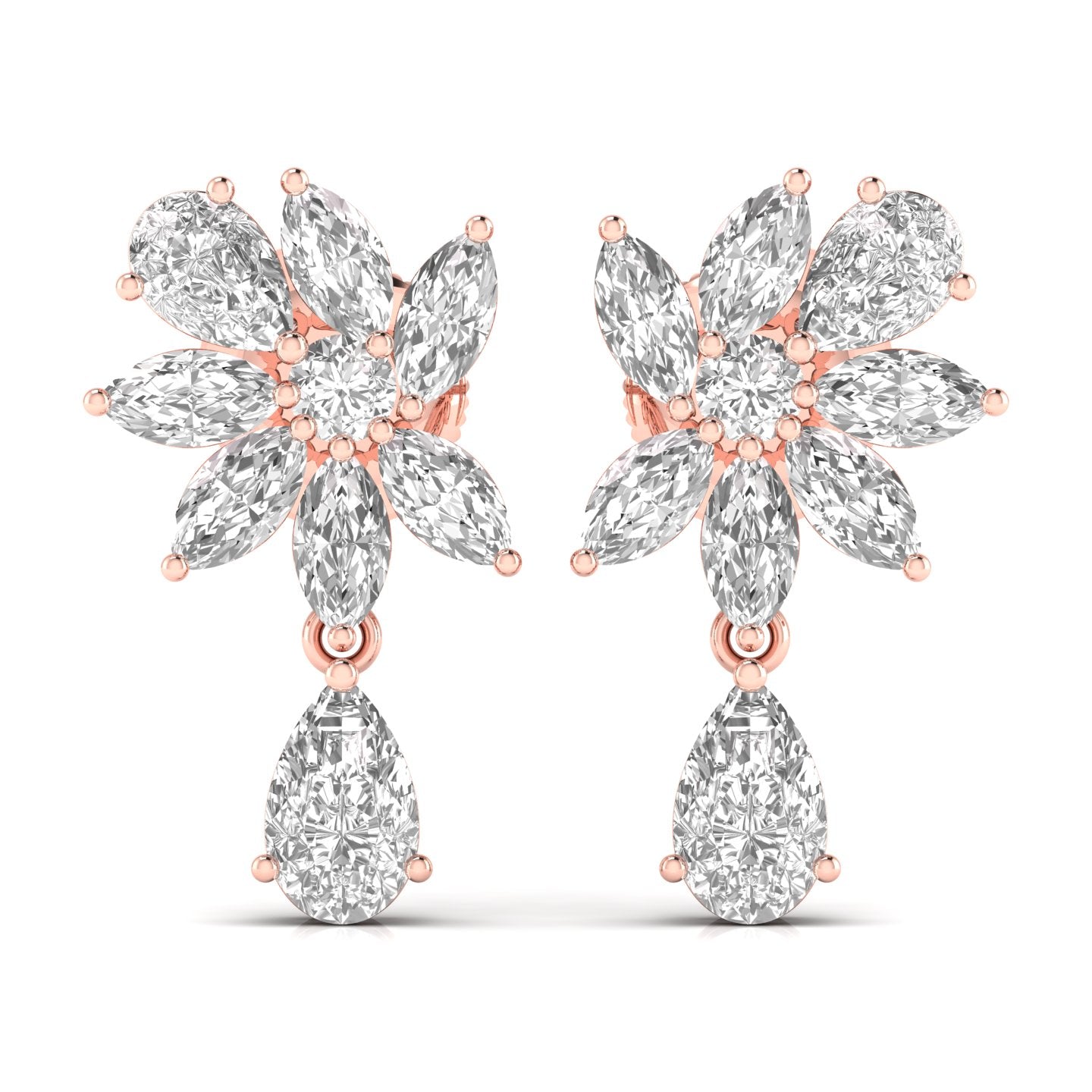 Fancy Pear & Marquise Shape Diamonds Dangler