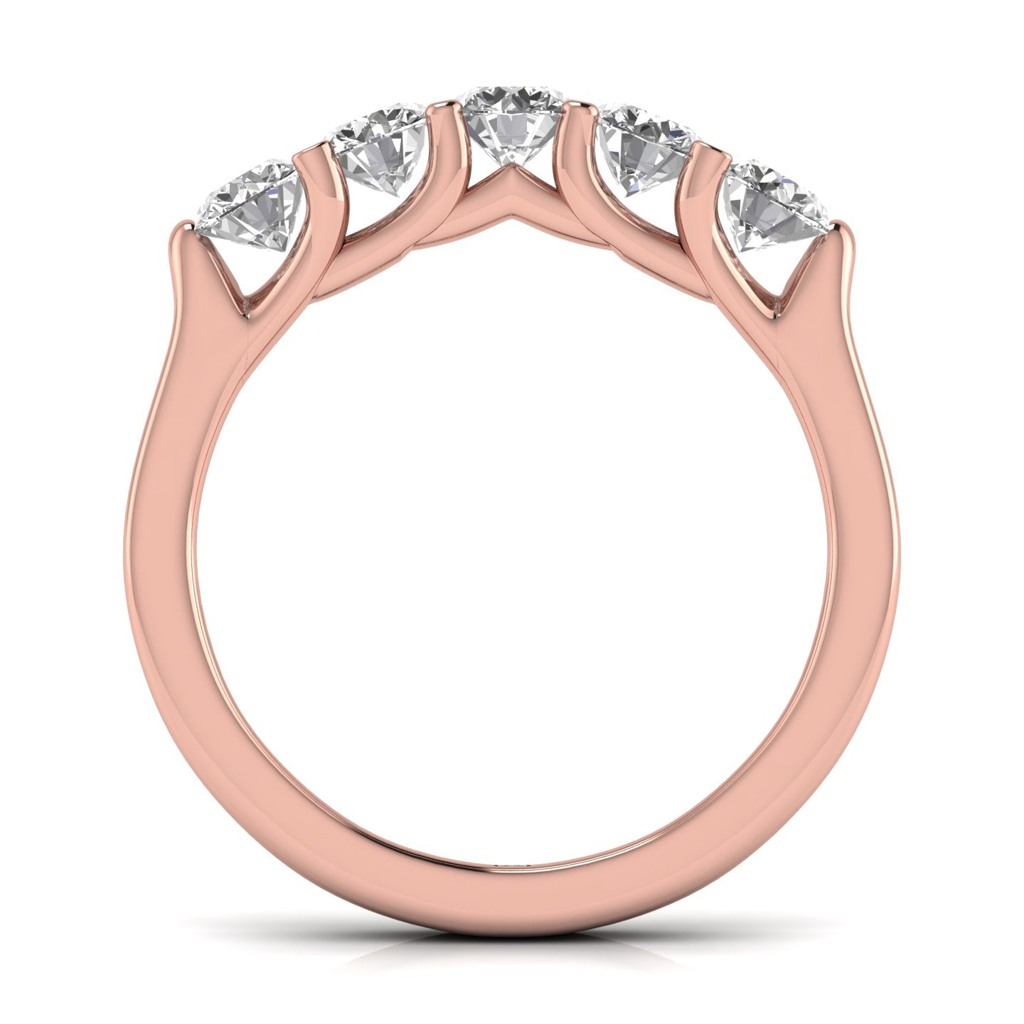 Stunning 1.1 Carat Trellis Style Band